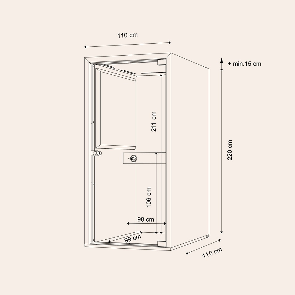 Prime Tekli Odak Odası PT-5269 Dimensions