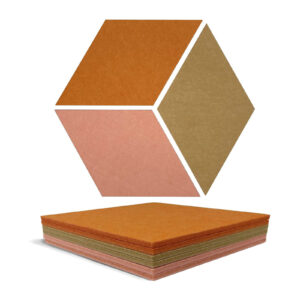 Rhombus Acoustic Fabric Wrapped Wall Panel